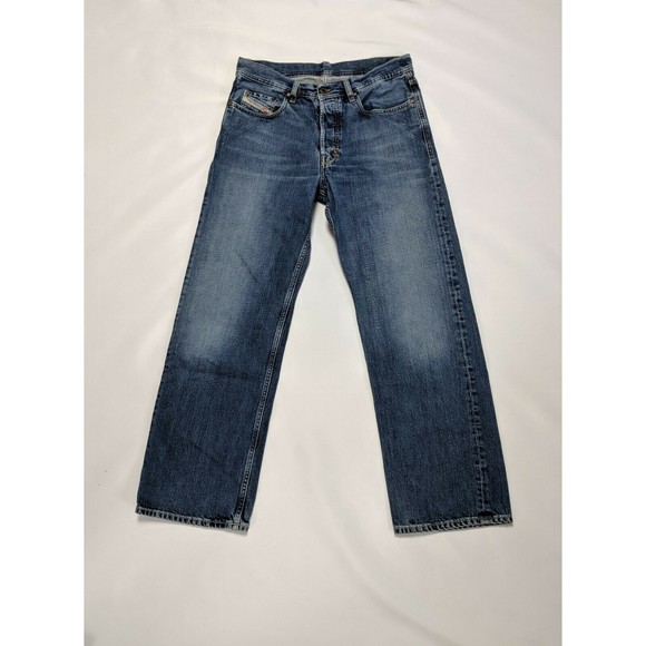 Diesel Industry Denim Division Mens Dark Blue Jeans Size Measured 32x29